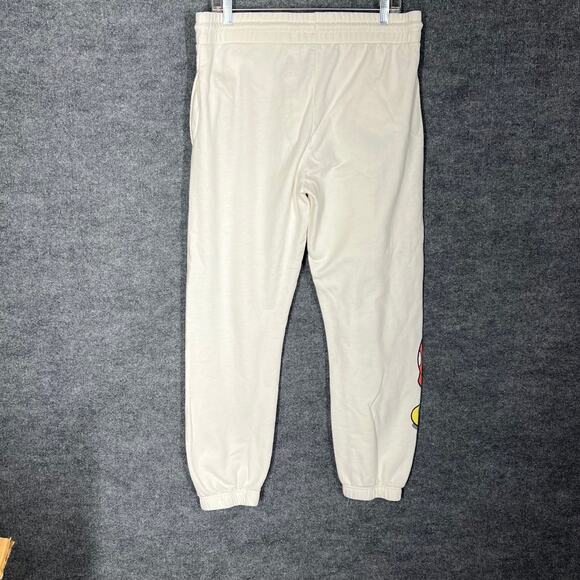 Disney Mickey Mouse Jogger Pants Juniors XLarge 15-17 Winter White Holiday Comfy - Picture 5 of 10